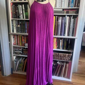 Raspberry maxi summer dress